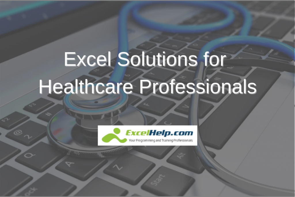 Excel Solutions for Healthcare Professionals