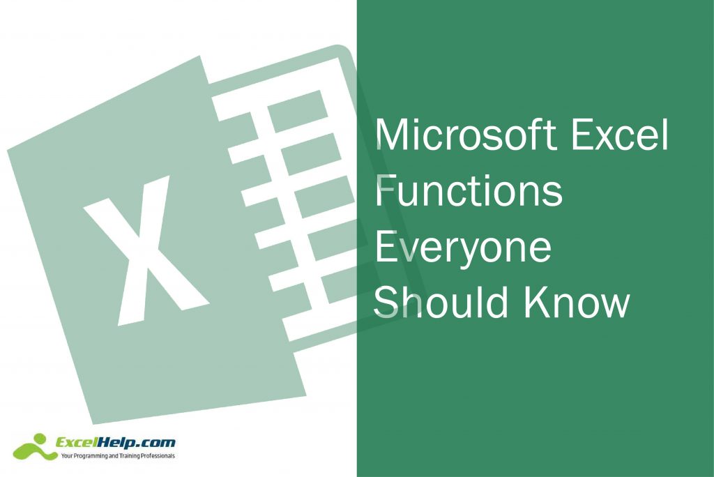 Top 5 Microsoft Excel Functions Everyone Should Know