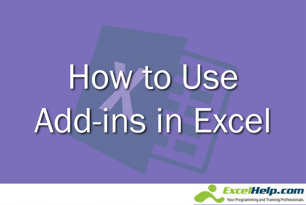 How to Use Microsoft Add-Ins in Excel