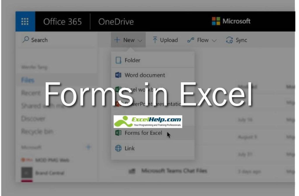Forms in Excel, a new way to implement Excel surveys within Office 365