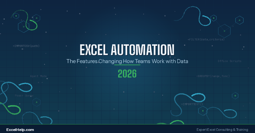 Excel Automation in 2026 – The Features That Are Changing How Teams Work with Data